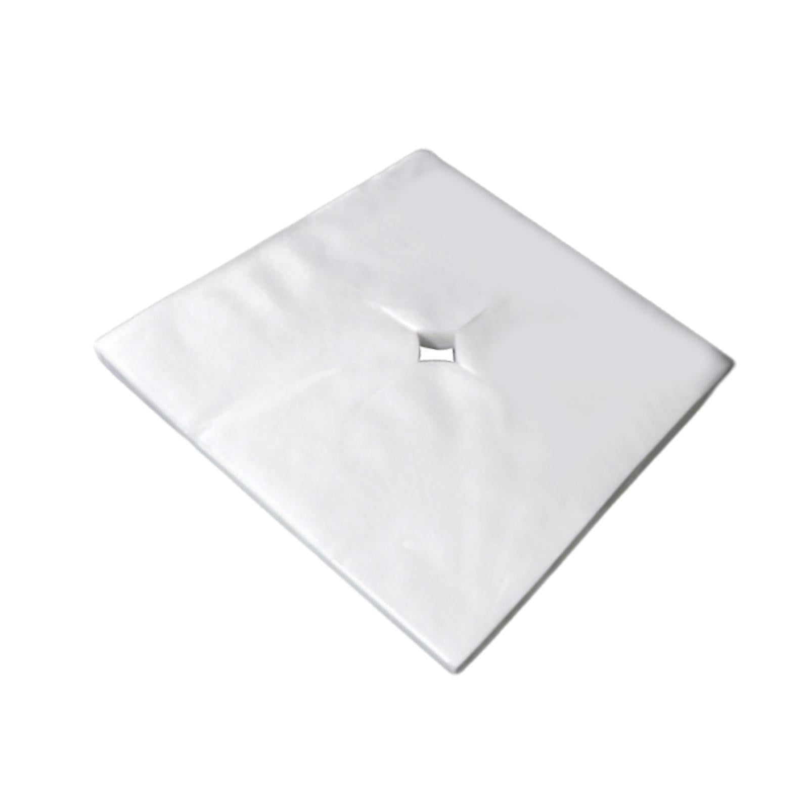 100Pcs Disposable Face Cradle Covers for SPA Rooms Massage Therapists Hotels Square 40x38.5cm
