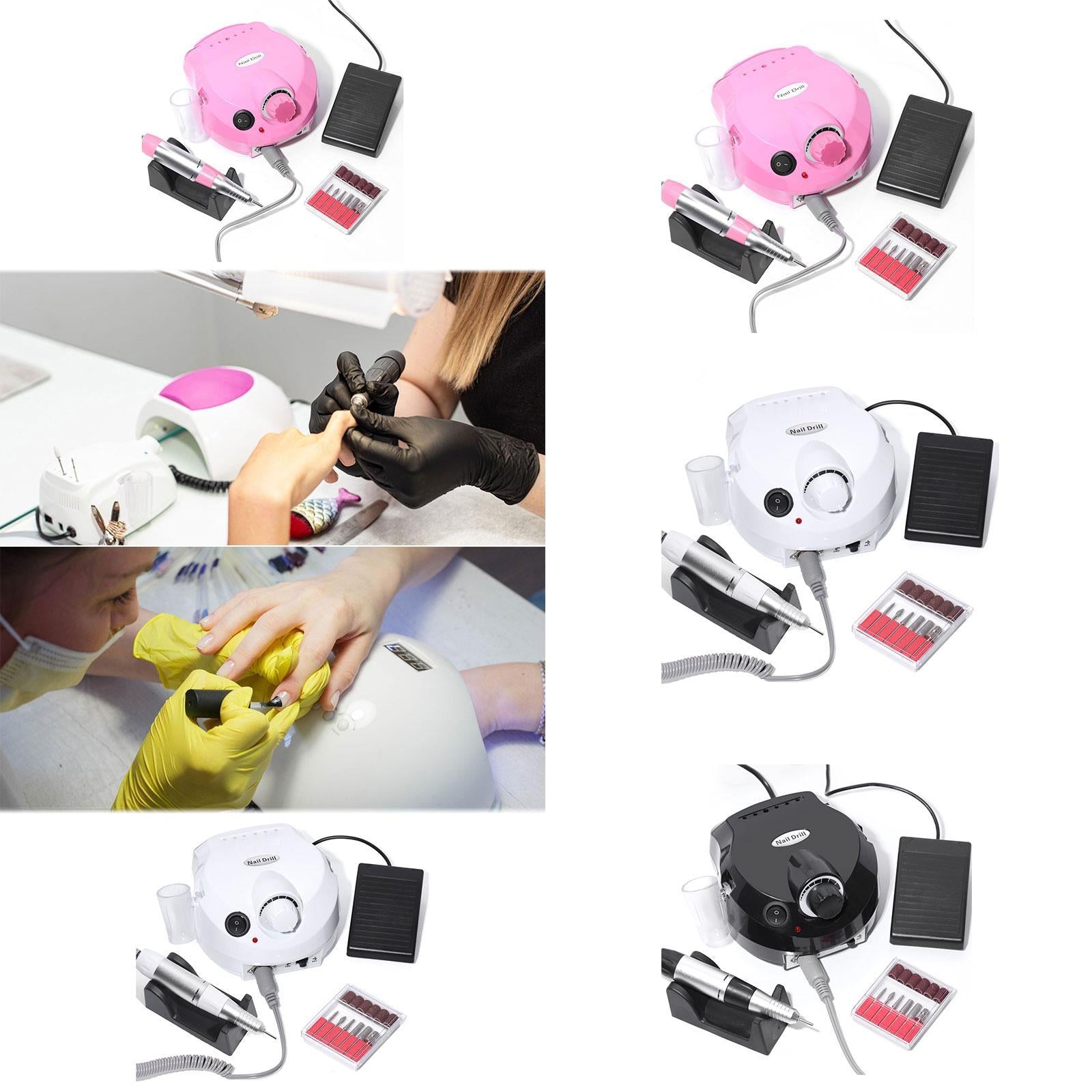 Electric Nails Drill Nail Polisher for Dip Powder Nails Women Gel Nail Polish Pink