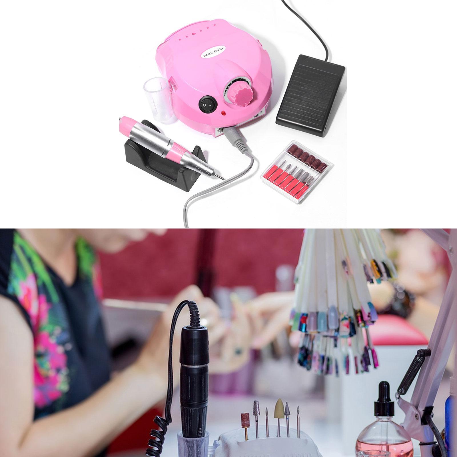 Electric Nails Drill Nail Polisher for Dip Powder Nails Women Gel Nail Polish Pink