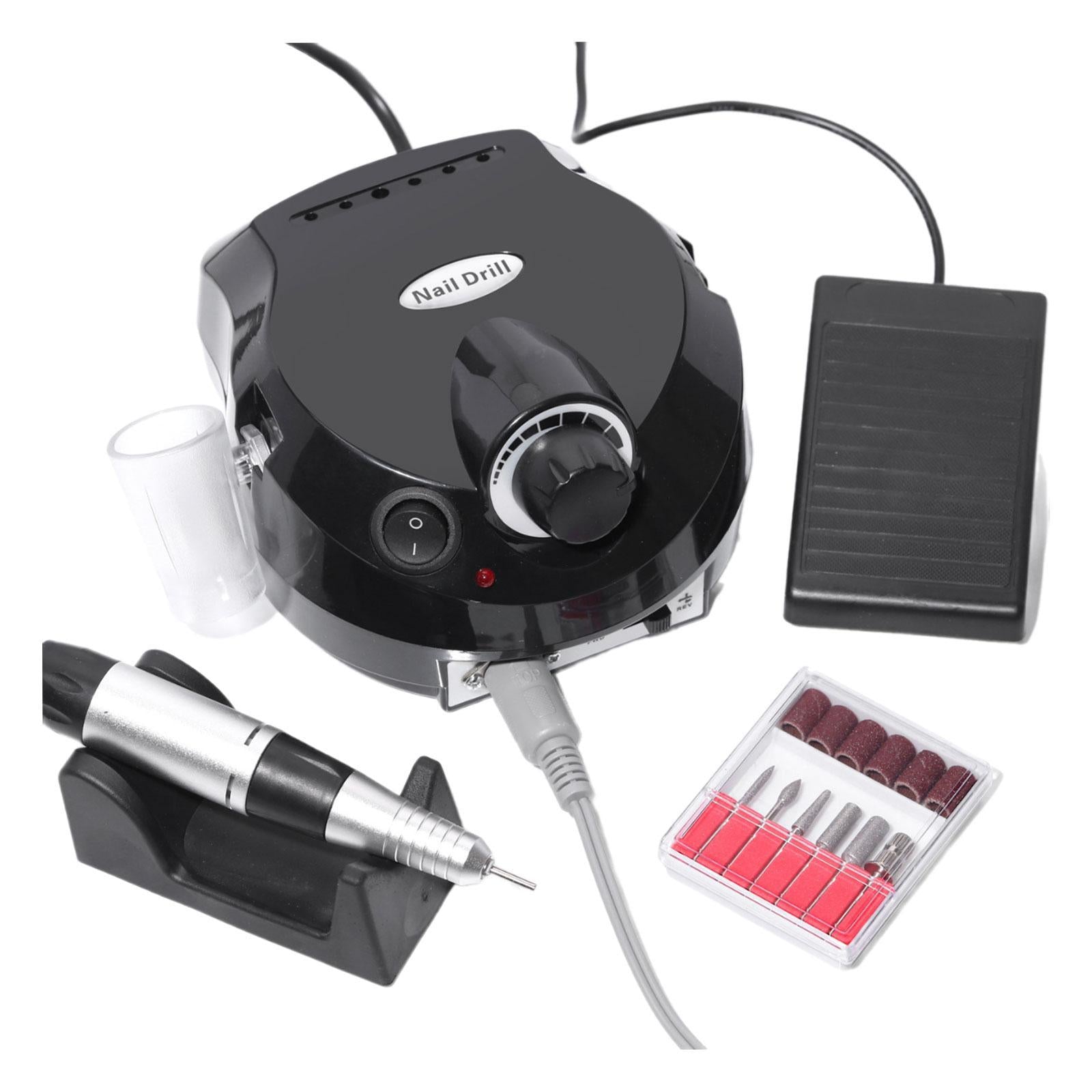 Electric Nails Drill Nail Polisher for Dip Powder Nails Women Gel Nail Polish Black