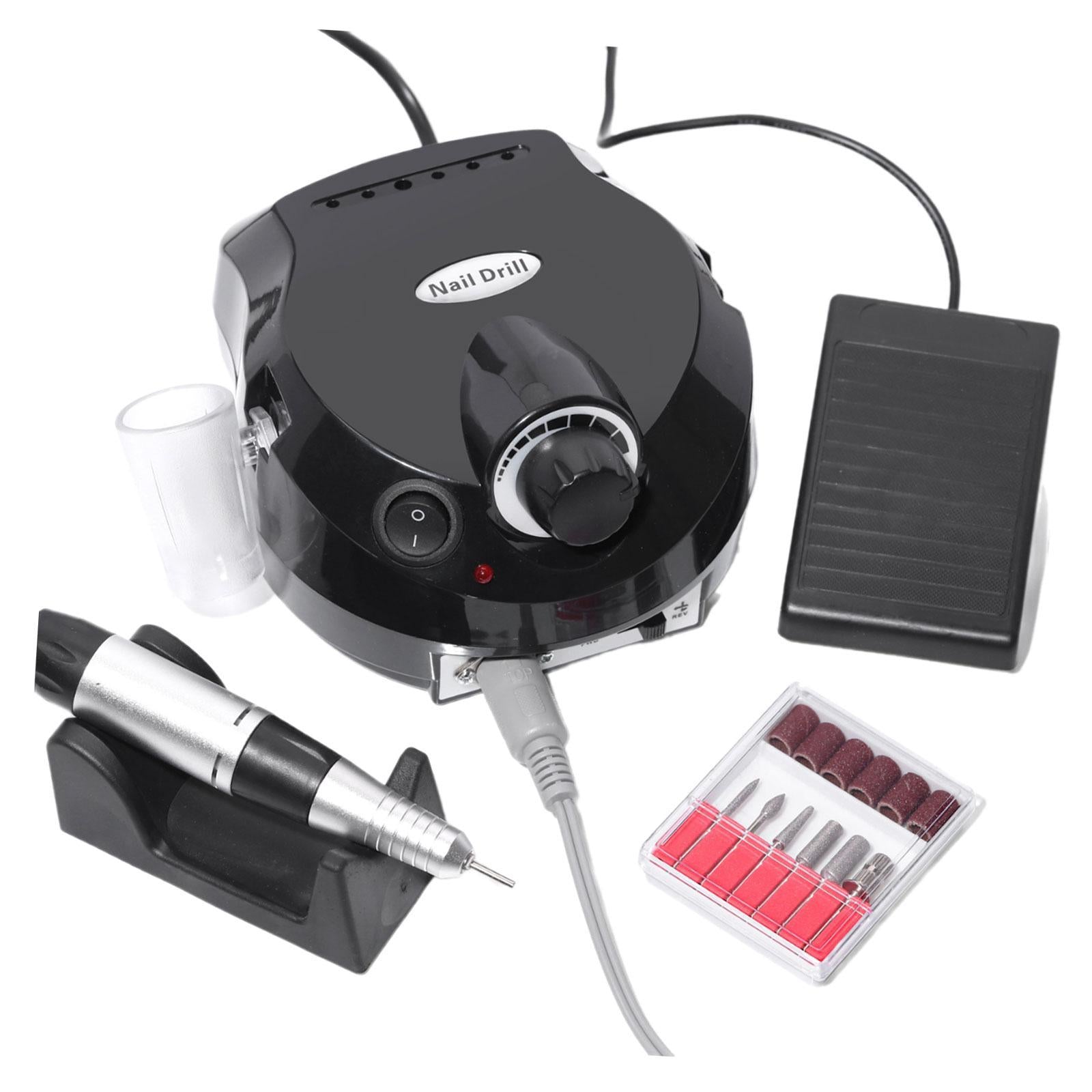 Electric Nails Drill Nail Polisher for Dip Powder Nails Women Gel Nail Polish Black