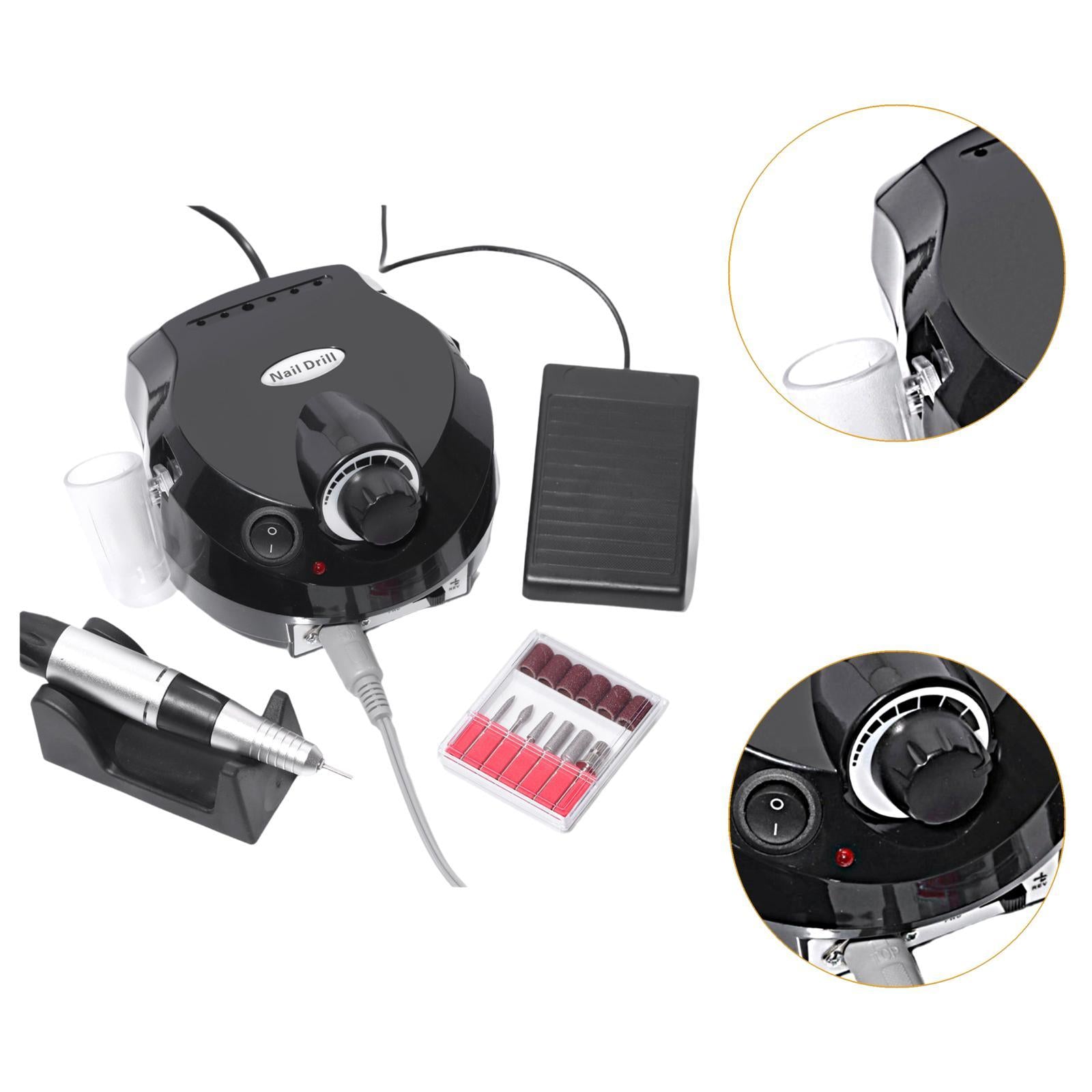 Electric Nails Drill Nail Polisher for Dip Powder Nails Women Gel Nail Polish Black