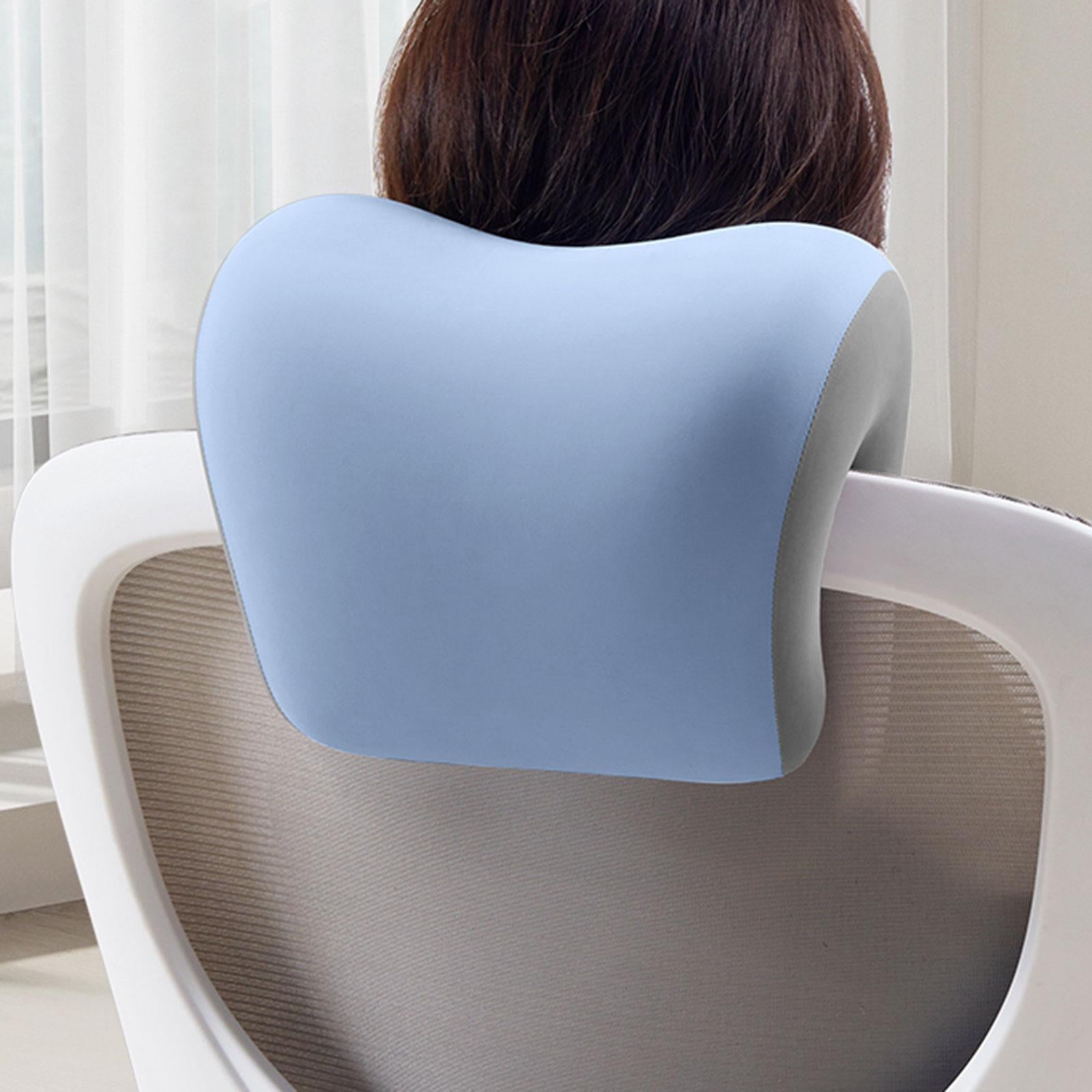 Office Chair Neck Support Removable Multifunctional Lightweight Head Support Blue Gray
