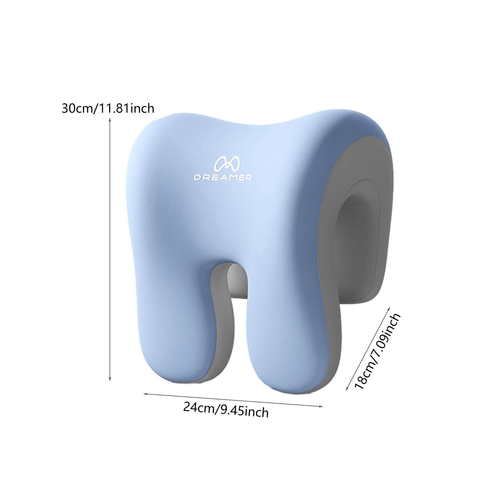 Office Chair Neck Support Removable Multifunctional Lightweight Head Support Blue Gray