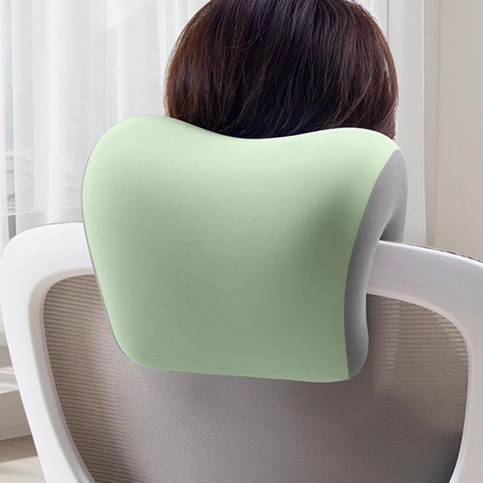 Office Chair Neck Support Removable Multifunctional Lightweight Head Support Green Gray