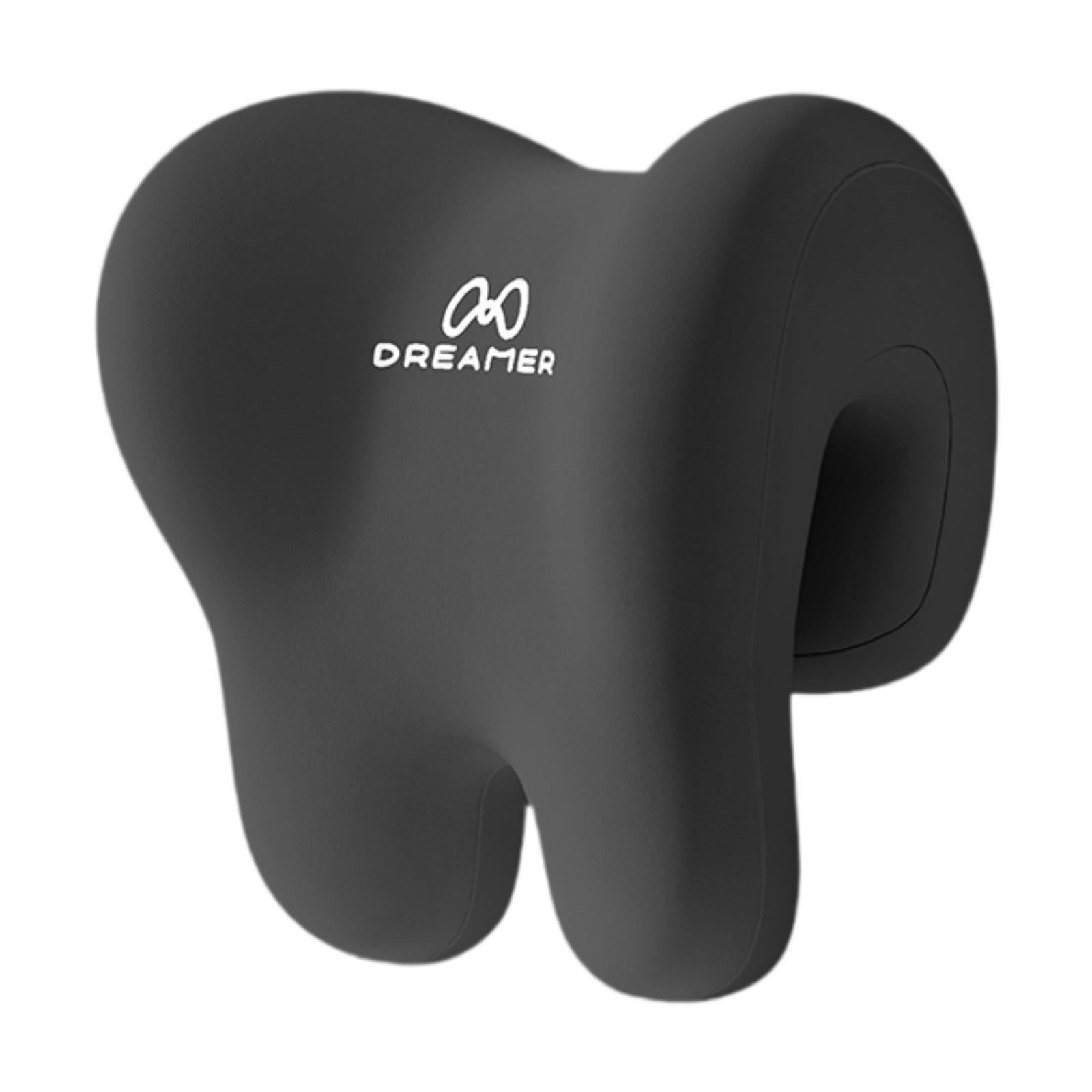 Office Chair Neck Support Comfortable Breathable Fabric Cover Napping Pillow Black