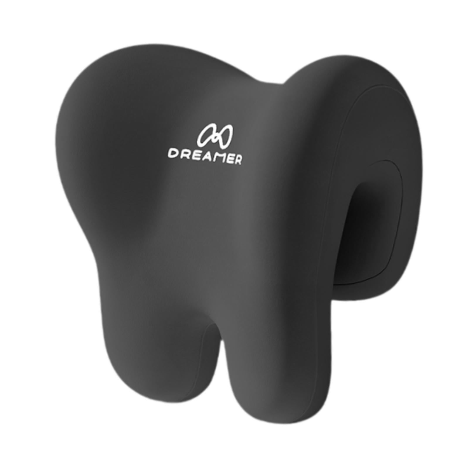 Office Chair Neck Support Comfortable Breathable Fabric Cover Napping Pillow Black