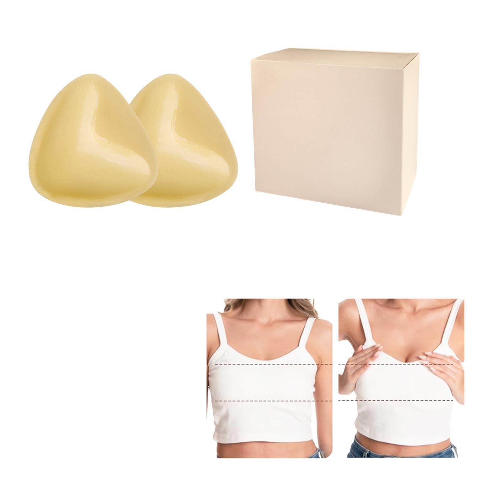 Push up Bra Inserts Waterproof for Sports Bra Swimsuit Soft Breast Enhancers A Skin Color