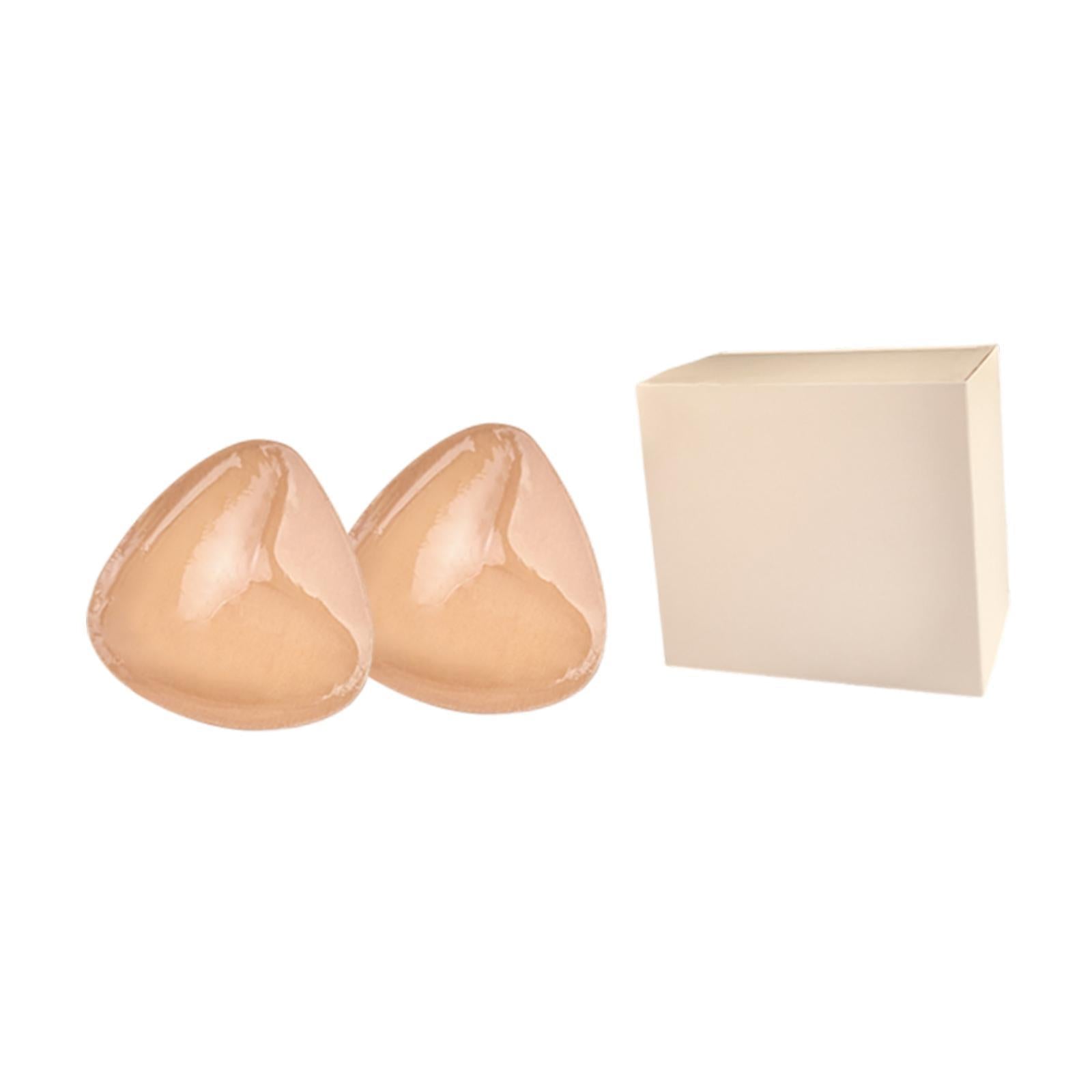 Push up Bra Inserts Waterproof for Sports Bra Swimsuit Soft Breast Enhancers C Light Pink