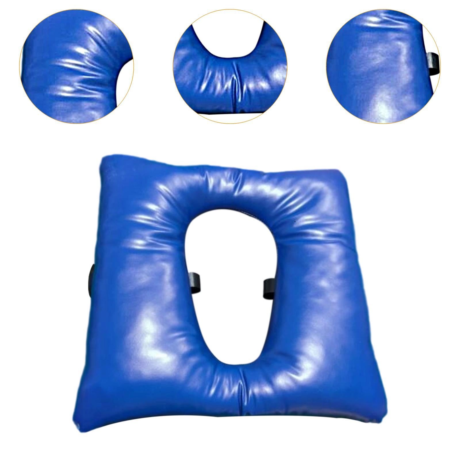 Bedside Commode Padded Soft Seat Cushion Elderly Seniors Toilet Seat Cushion Deep Blue