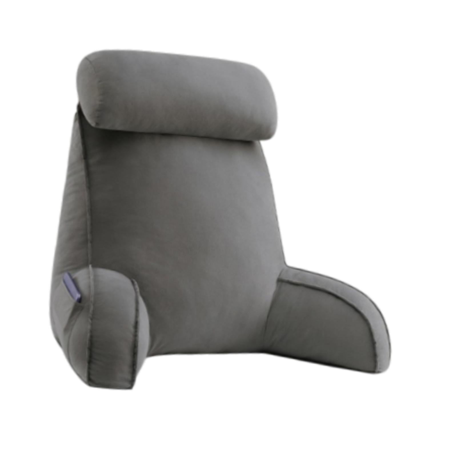 Reading Pillow for Sitting in Bed Breathable for Watching TV Resting Reading Dark Gray