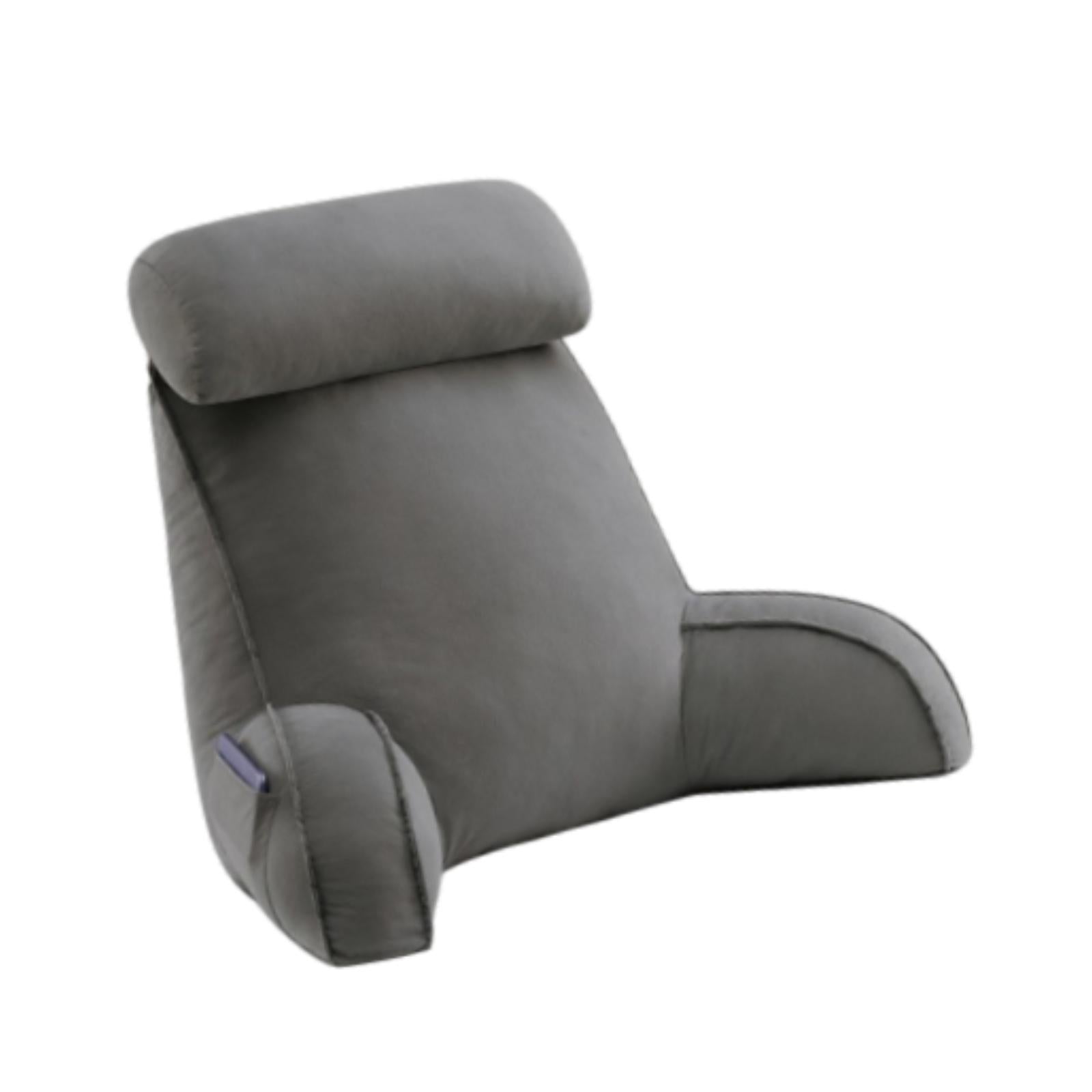 Reading Pillow for Sitting in Bed Breathable for Watching TV Resting Reading Dark Gray