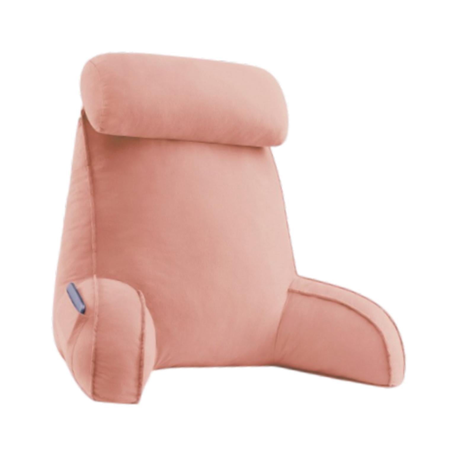 Reading Pillow for Sitting in Bed Breathable for Watching TV Resting Reading Pink