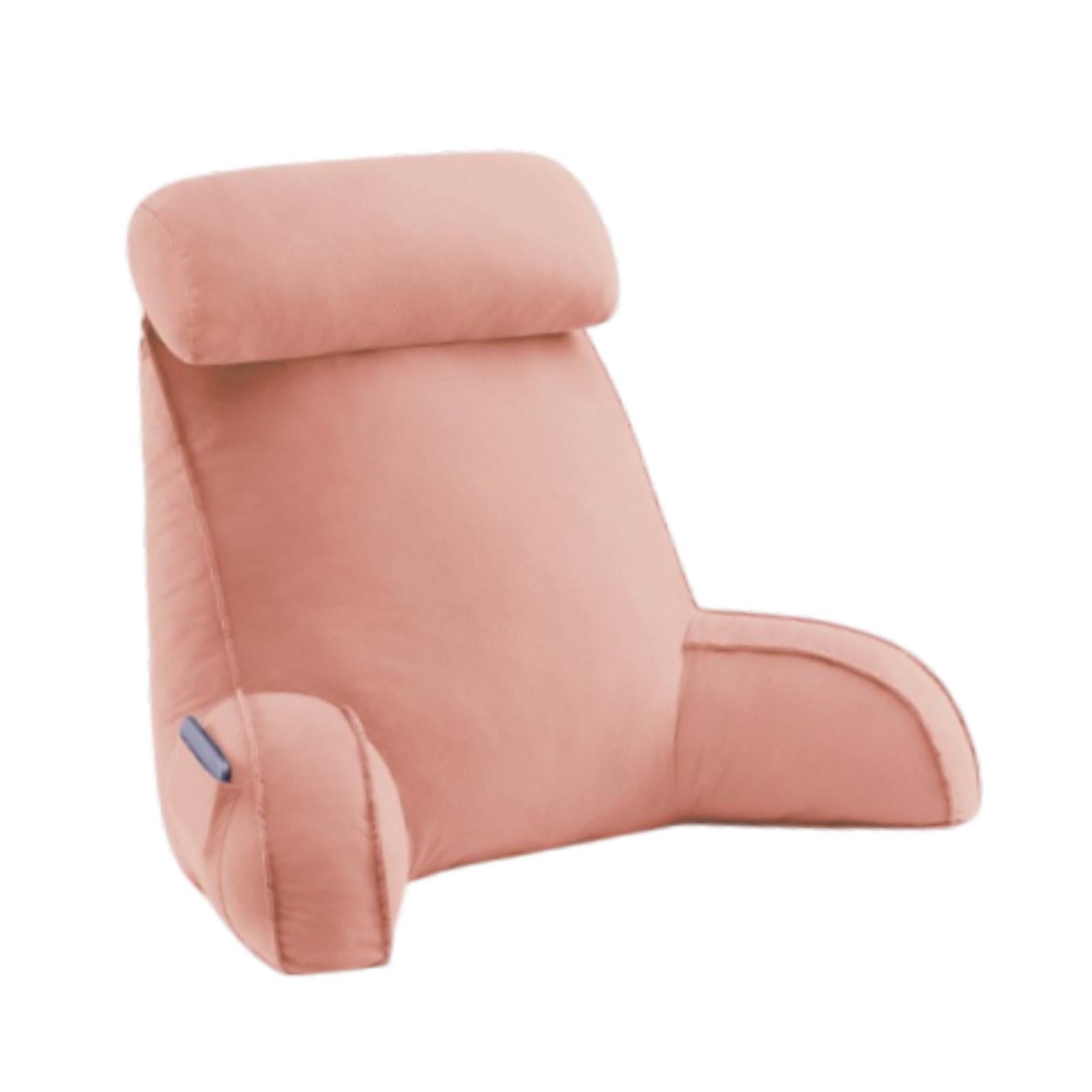 Reading Pillow for Sitting in Bed Breathable for Watching TV Resting Reading Pink