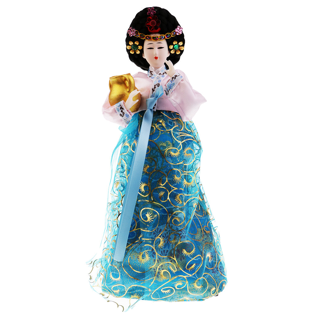 Korean Folk Doll Beauty Handicrafts Home Wedding Decor Crafts Gift #2