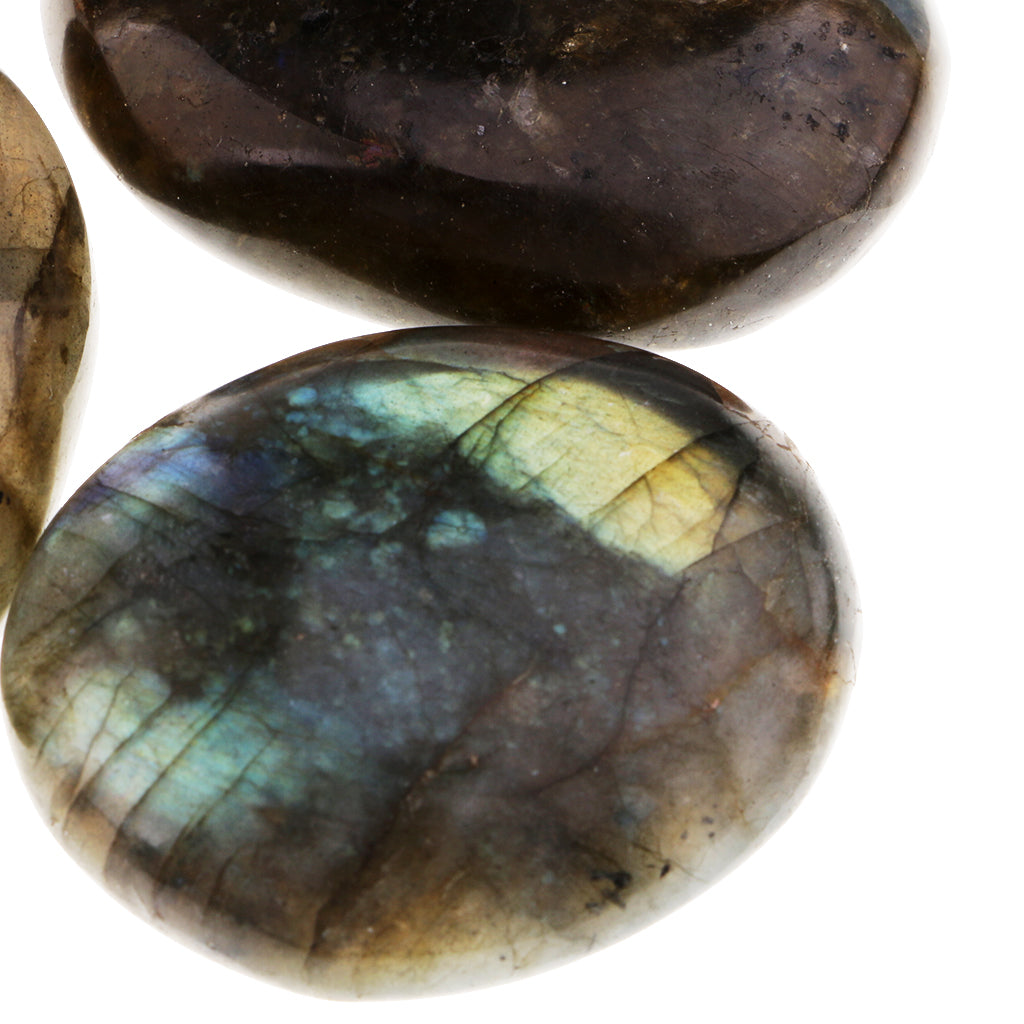 Natural Crystal Oval Moonstone Ornament Home Office Desk Stone Decor 20-30g