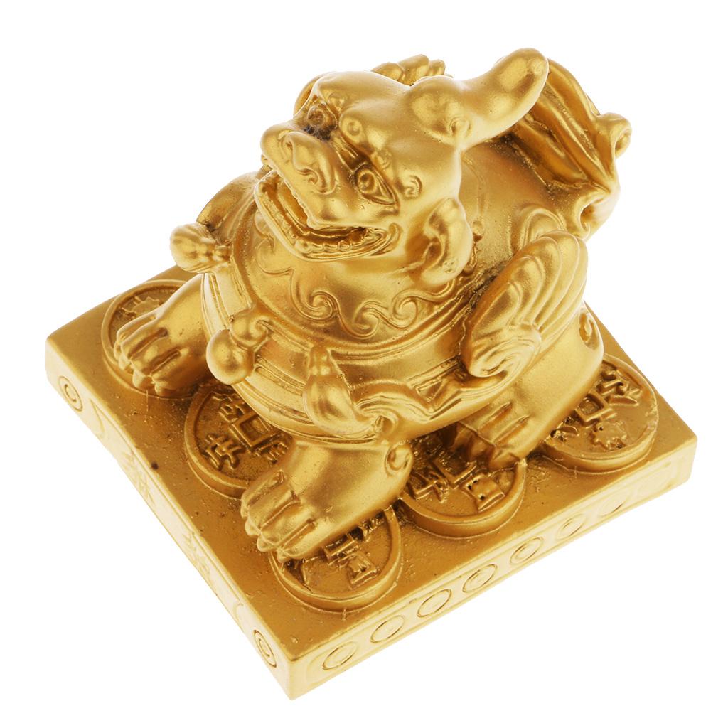 Pi Xiu Feng Shui Figurine to Attract Wealth Home Decor Gold