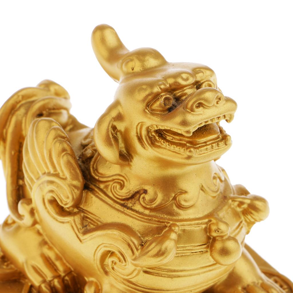 Pi Xiu Feng Shui Figurine to Attract Wealth Home Decor Gold