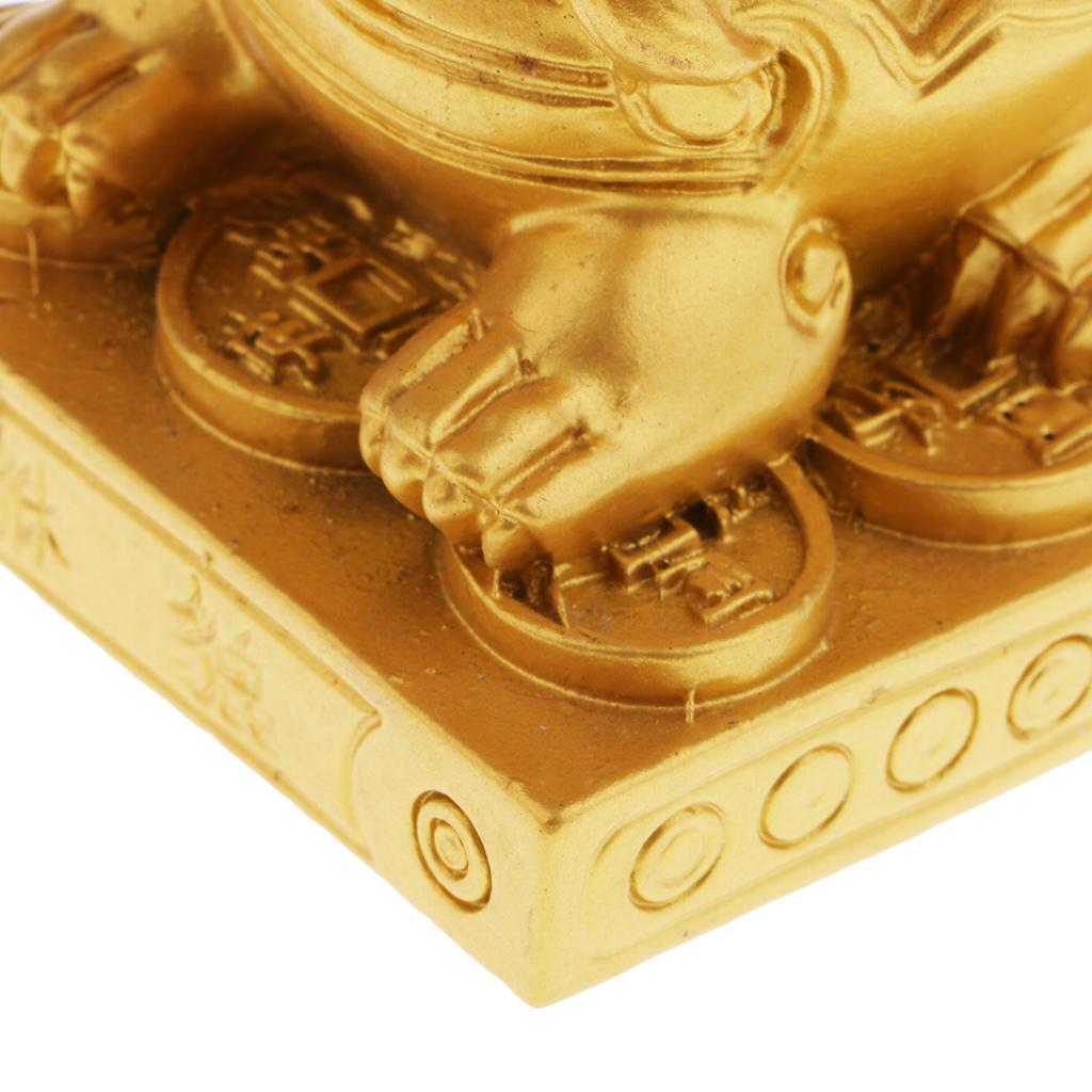 Pi Xiu Feng Shui Figurine to Attract Wealth Home Decor Gold