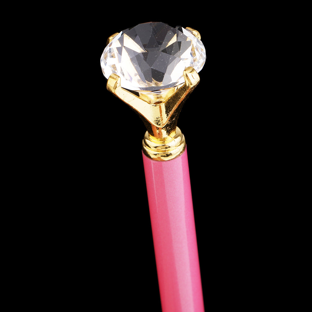 Rhinestone Ballpoint Pen High-end Metal Pen Ballpoint Pen Light Pink