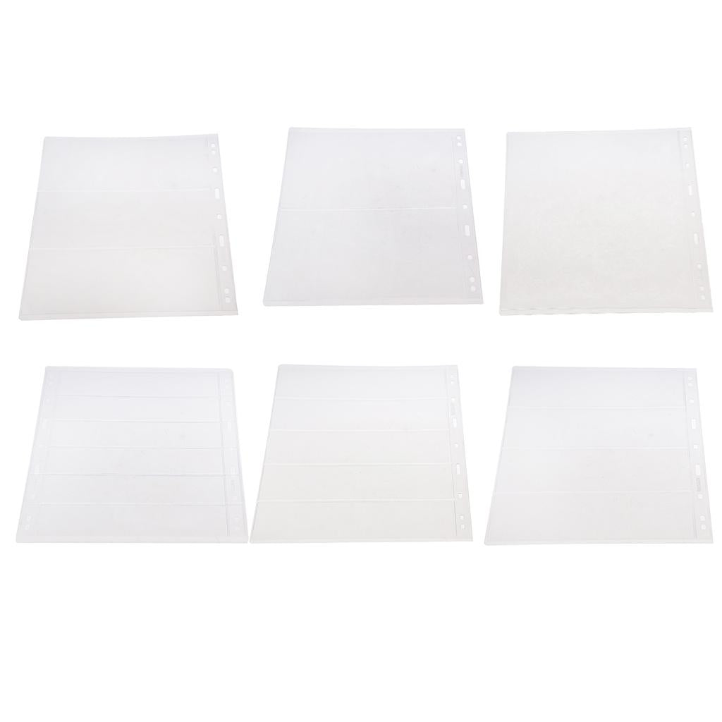 Banknotes Money PVC Page Of Paper Money Coin Album Loose-leaf Inners 1 Line