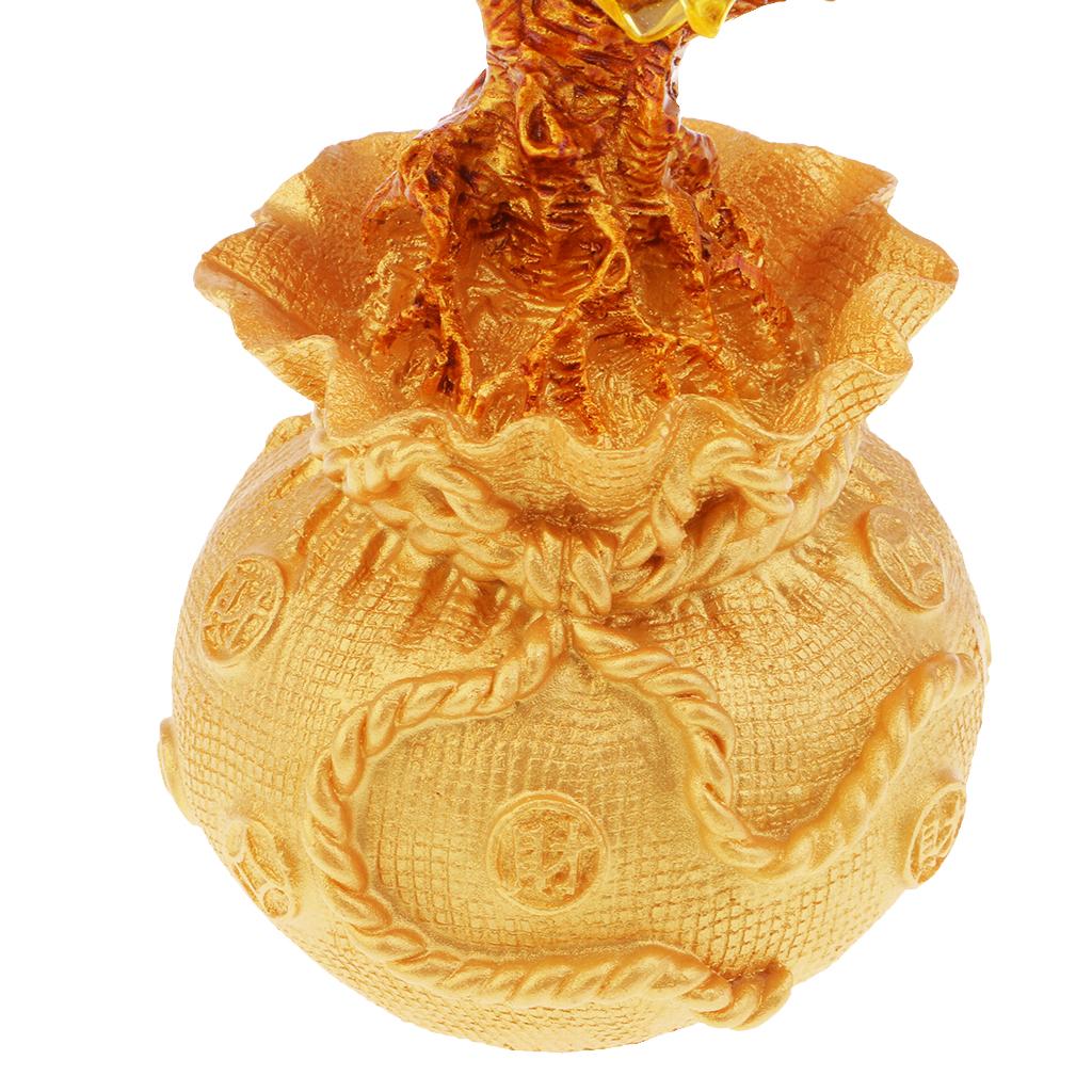Mini Crystal Money Tree Bonsai Style Feng Shui Bring Wealth Luck Yellow