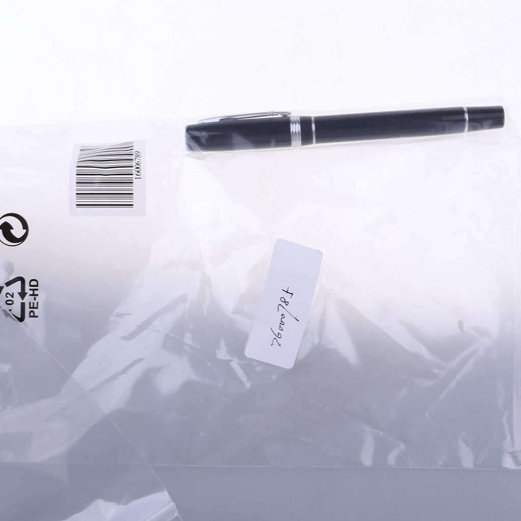 Black Stainless steel Business Medium Rollerball Pens