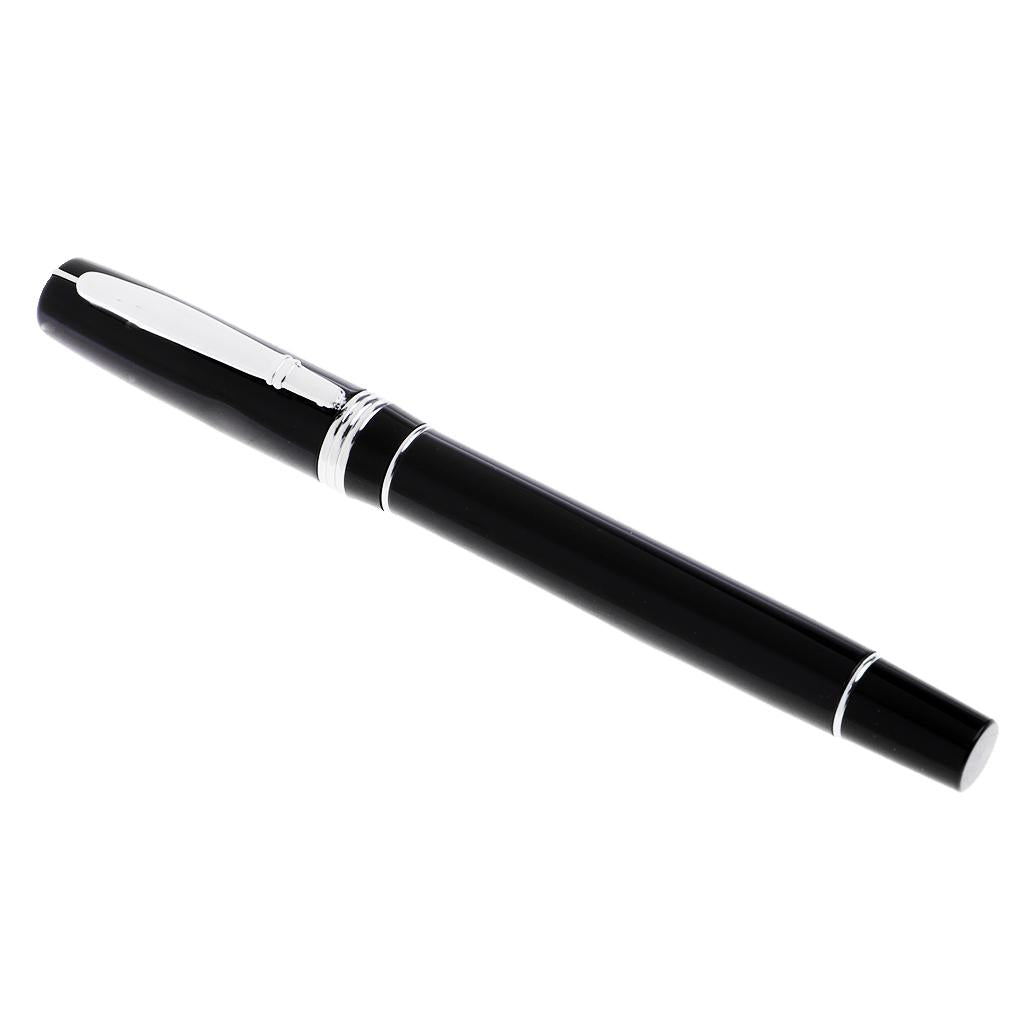 Black Stainless steel Business Medium Rollerball Pens
