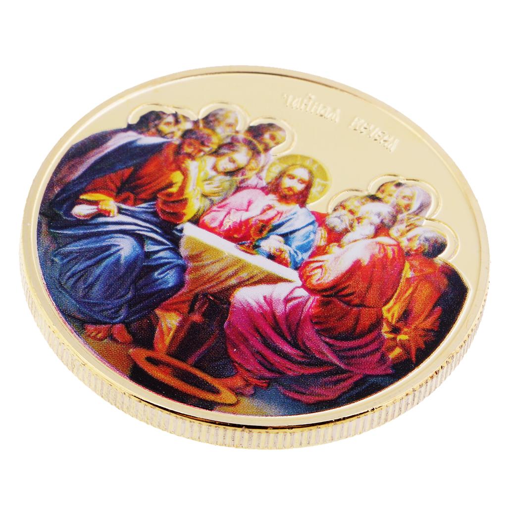 Christian Jesus Metal Medal Commemorative Coin Toys Badge Crafts for Gifts