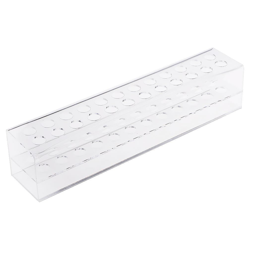 Clear Plastics Makeup Brush pencil Stand Display Holder Rack Case 240x50x45mm