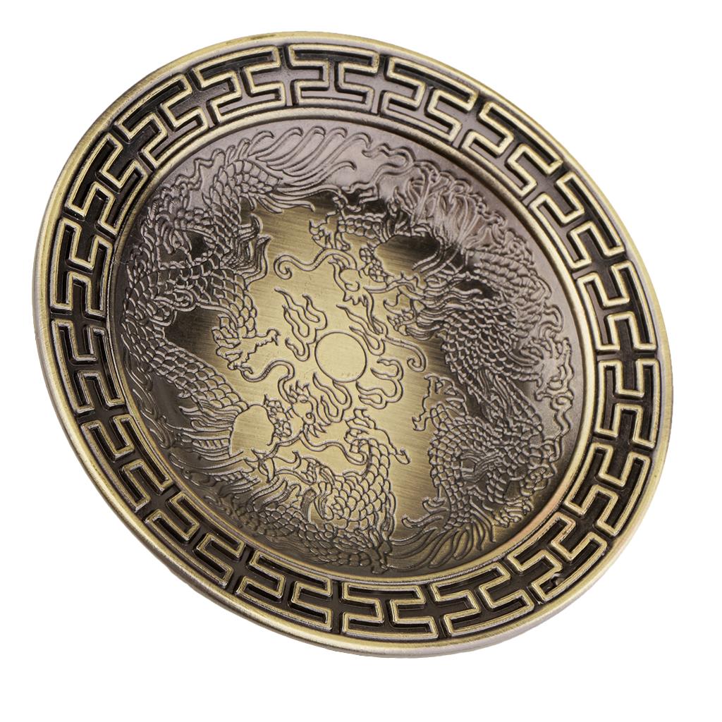 Circular Alloy Coaster Tea Cup Accessories Heat Insulation Pads Bronze