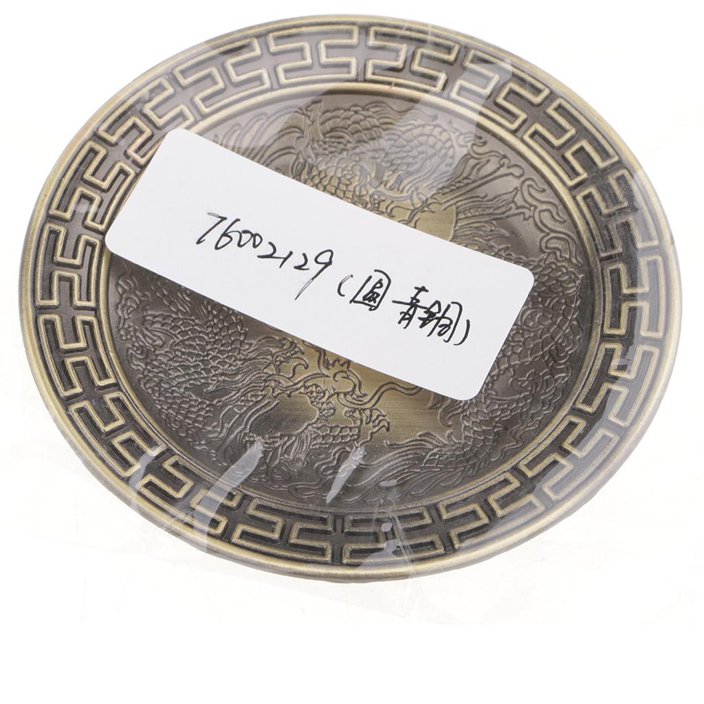 Circular Alloy Coaster Tea Cup Accessories Heat Insulation Pads Bronze
