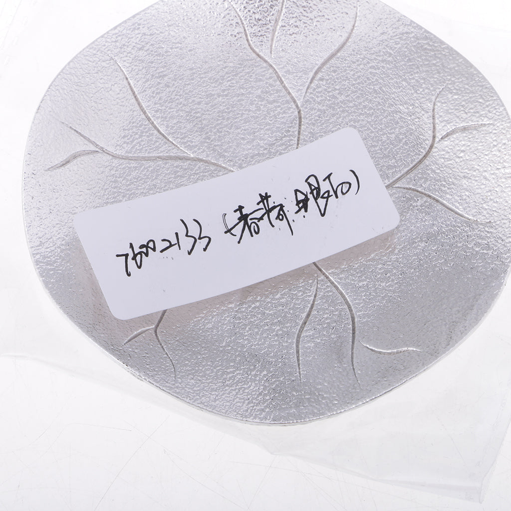 Circular Alloy Lotus leaf Pattern Coasters Tea Cup Accessories Silver White