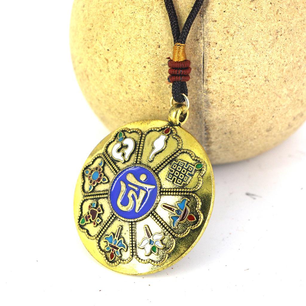 5xTibetan Buddhism Eight-diagram-shaped appetizer Amulet Hang Penadnt