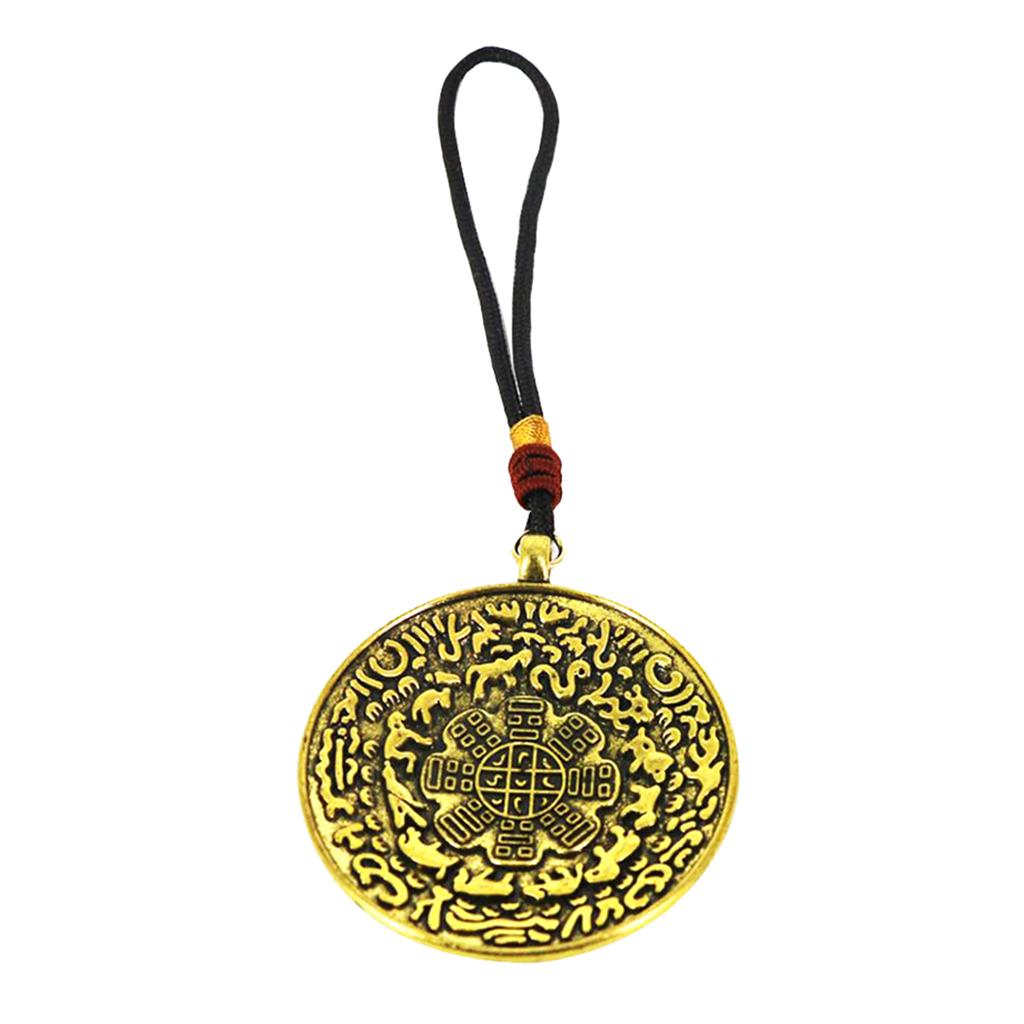 5xTibetan Buddhism Eight-diagram-shaped appetizer Amulet Hang Penadnt