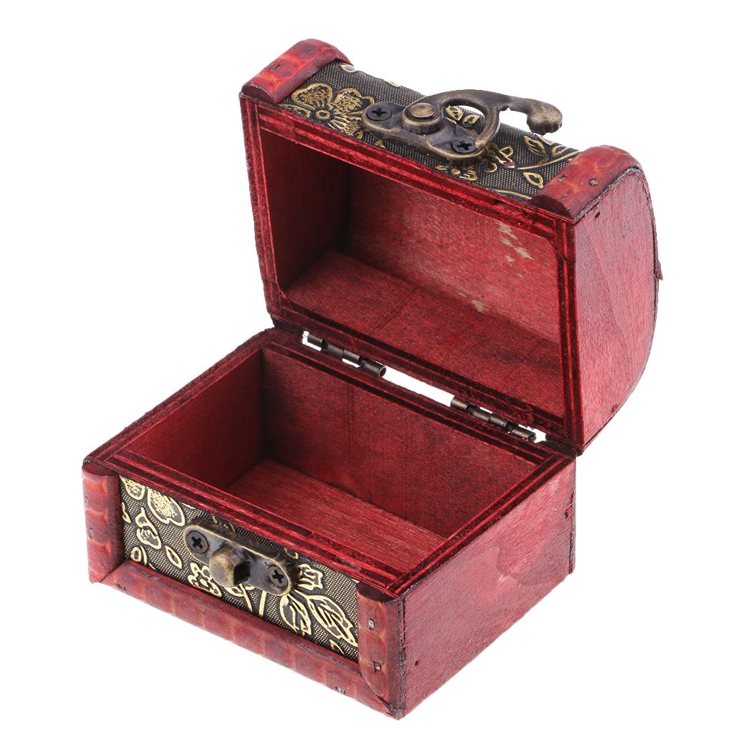 Vintage Metal Lock Jewelry Treasure Chest Vintage Jewelry Storage Boxes