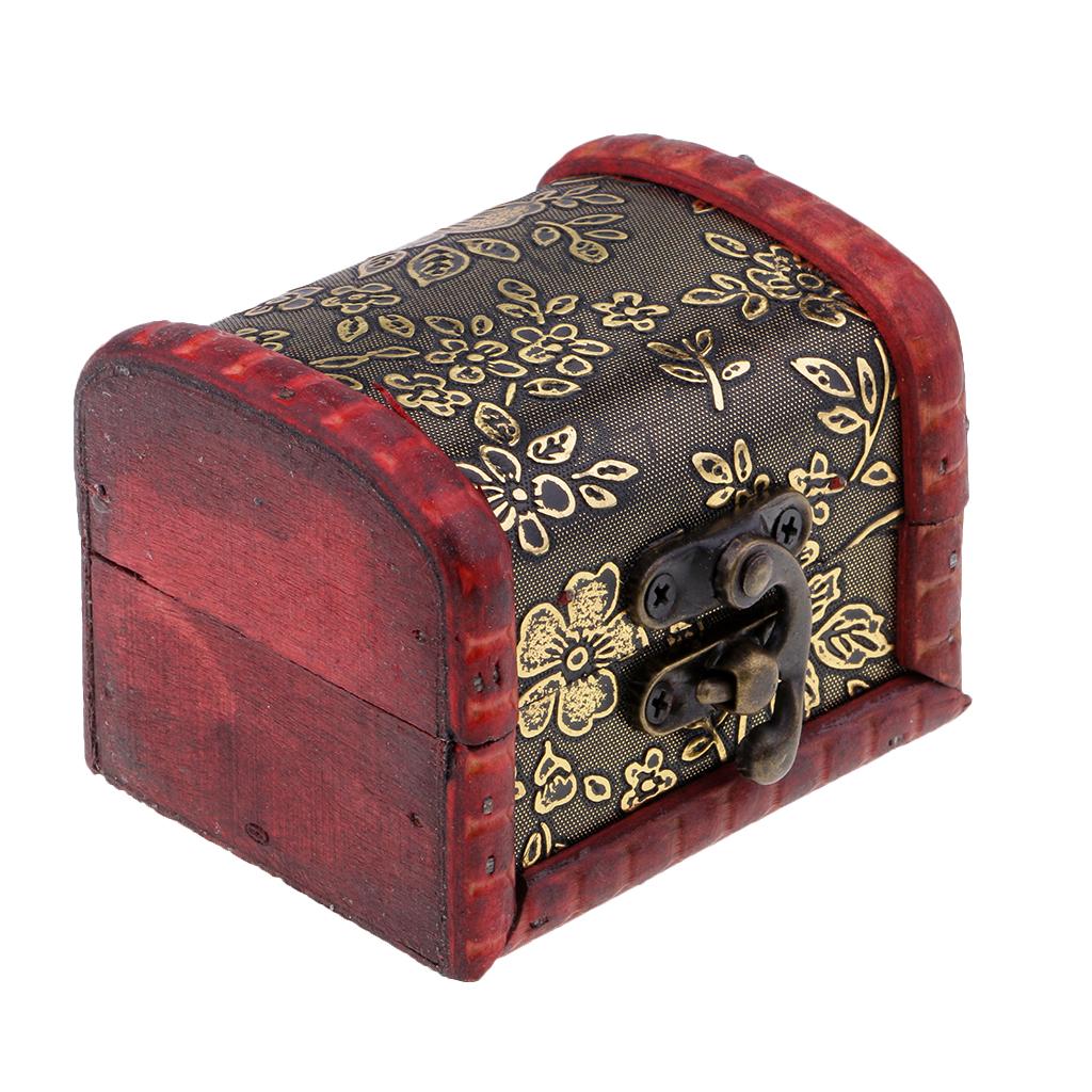 Vintage Metal Lock Jewelry Treasure Chest Vintage Jewelry Storage Boxes
