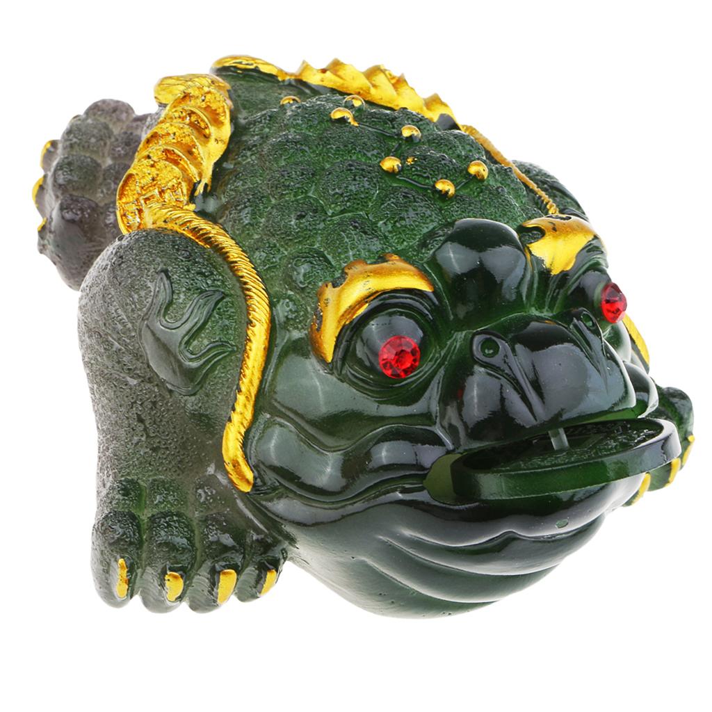 Resin Discoloration Three Feet Chinese Toad Cute Pet Tea Tray Turn Green