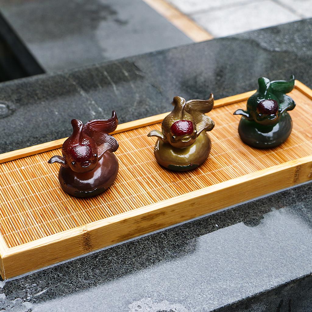 Resin Discoloration Tea Cute Pet Animals Chinese Tea Ceremony Accs Yellow