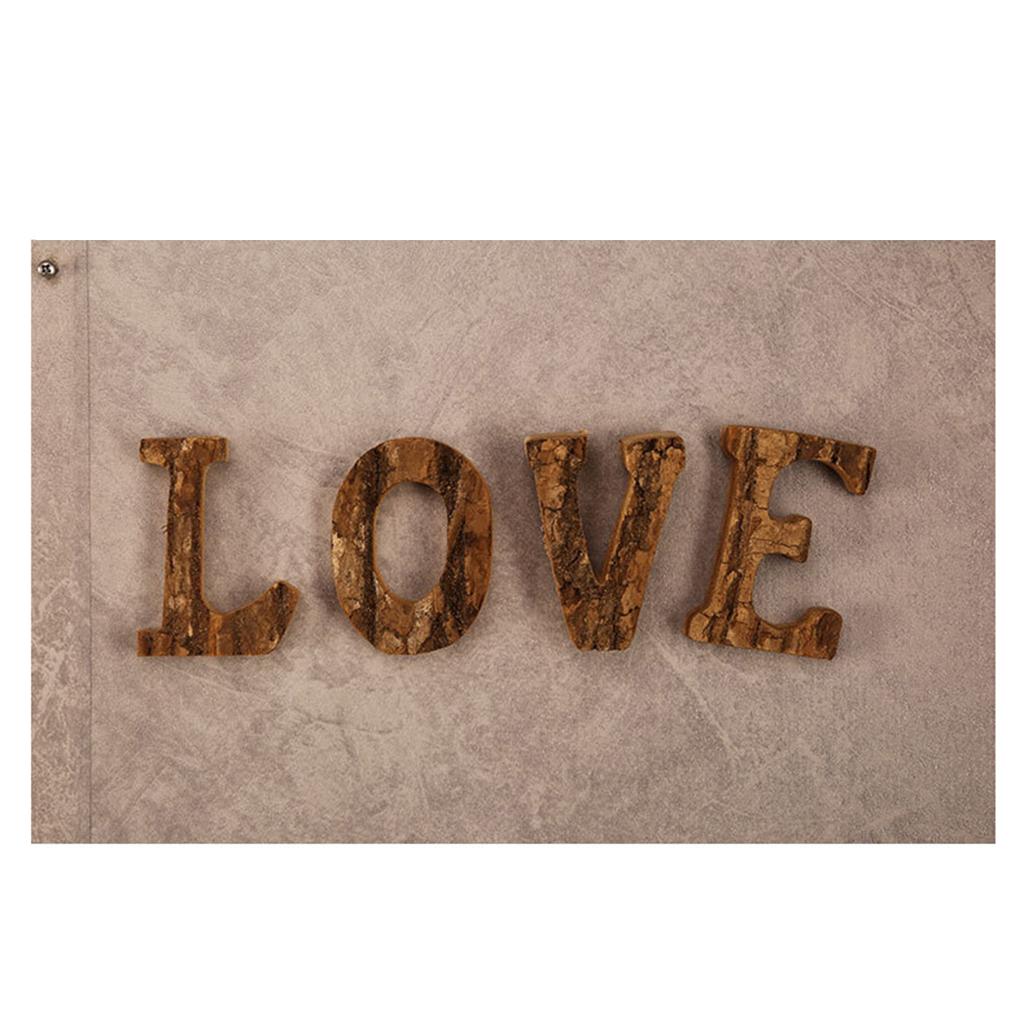 DIY Wood 26 Alphabet Craft Letters Plaque/Home/Wedding/Nursery Party Decor F