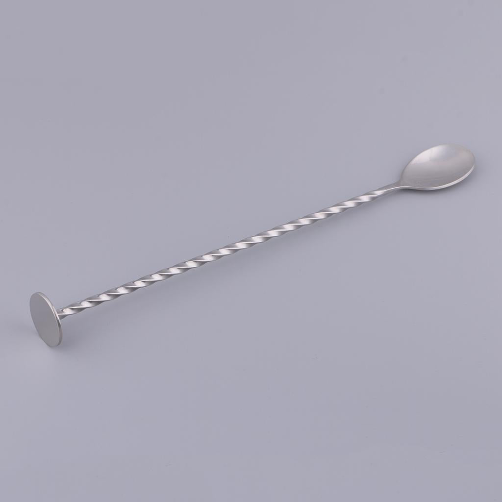 Muddler Bar Stick Coffee Tea Cocktail Stirring Spoon Stainless Steel
