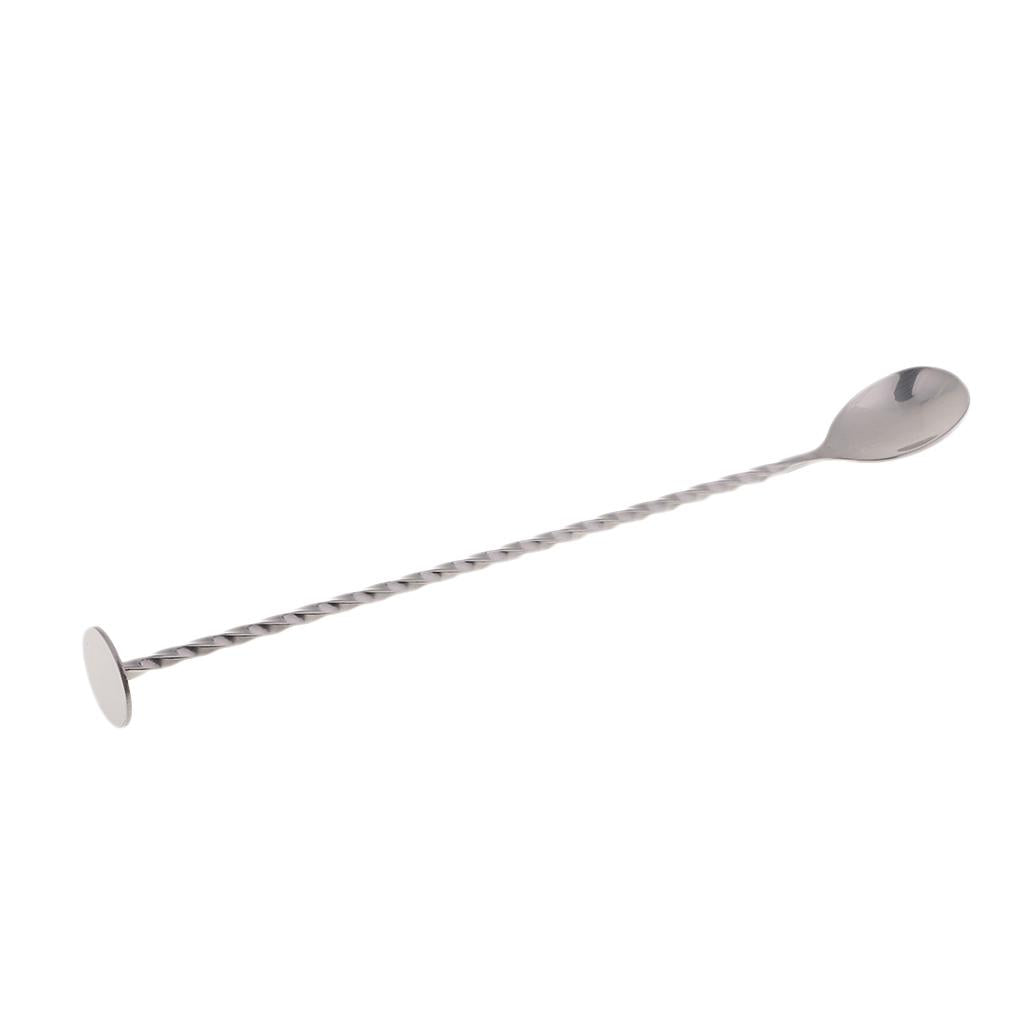Muddler Bar Stick Coffee Tea Cocktail Stirring Spoon Stainless Steel
