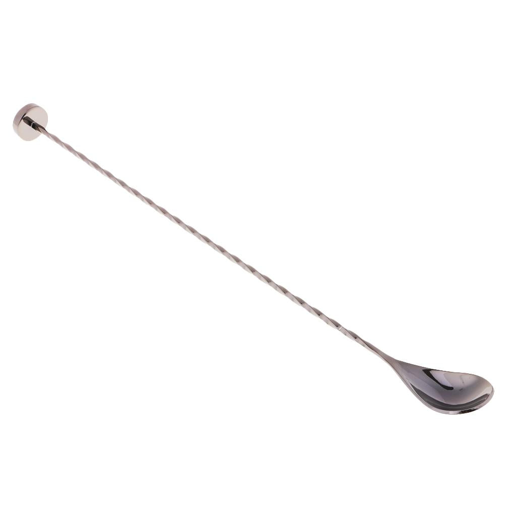 Stainless Steel Bar Spoon Swizzle Stick Coffee Cocktail Spoon Barware Tool D
