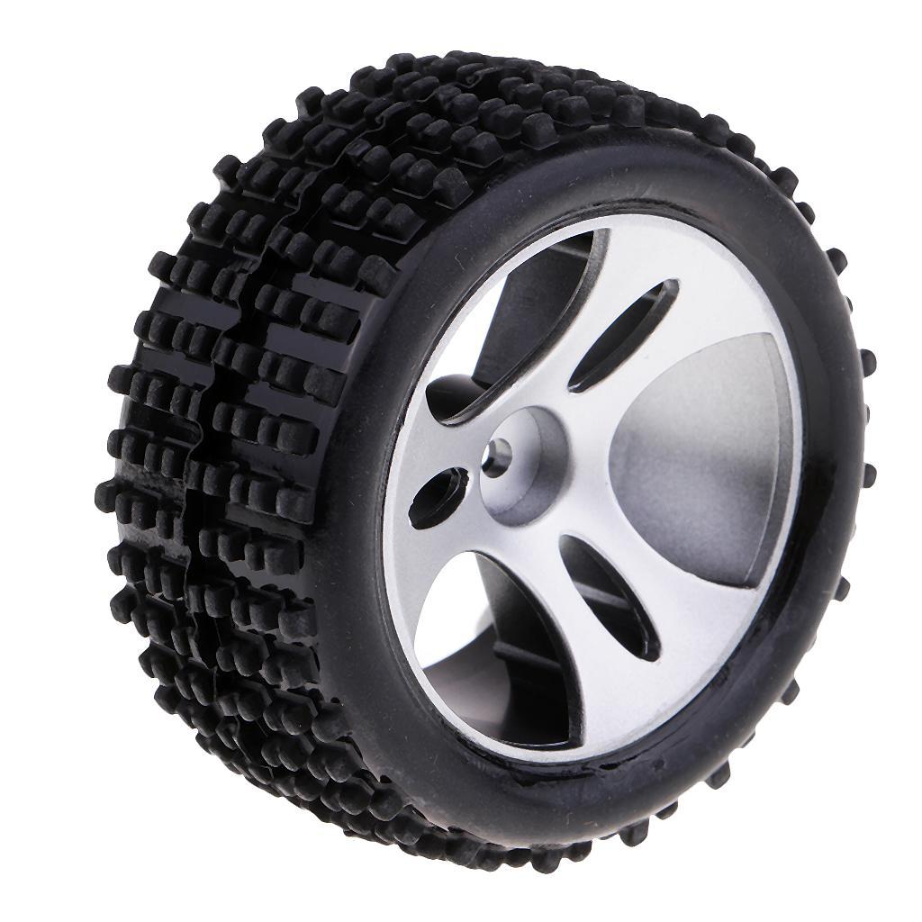 2pcs Plastic Wheel Tires Tyres for WLtoys A959 1/18 RC Buggy Car Spare Parts