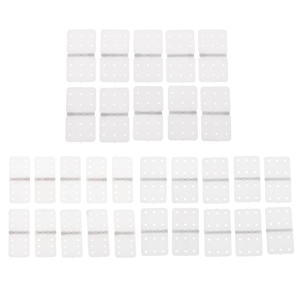 20pcs Plastic Pinned Hinges for RC Aircraft Hobby Model Plane Spare Parts