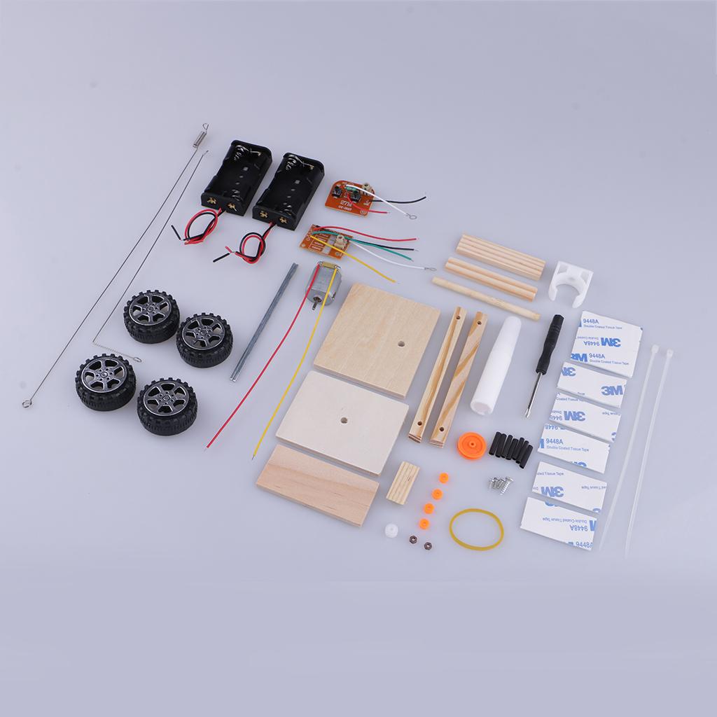 DIY Powered Battery Car Model Children Kids Educational Science Vehicle Toy