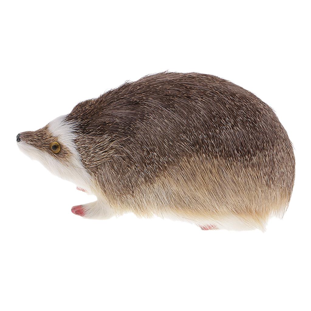 Simulation Hedgehog Model Ornament Home Garden Lawn Statues Decoration Gray