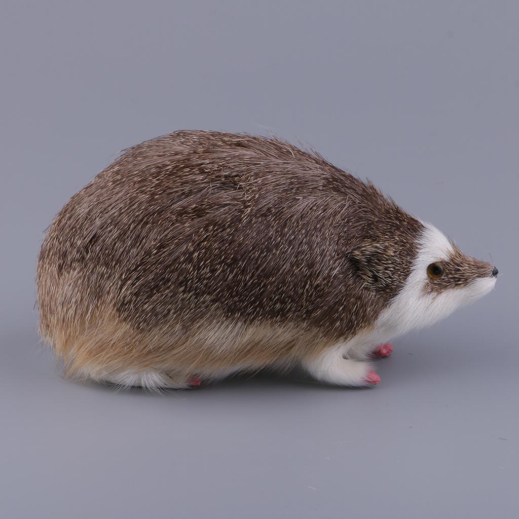 Simulation Hedgehog Model Ornament Home Garden Lawn Statues Decoration Gray