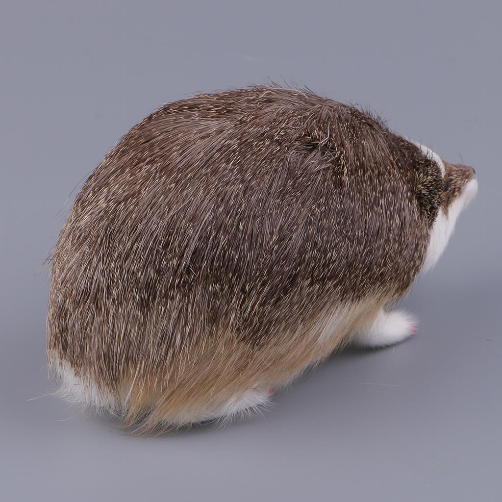 Simulation Hedgehog Model Ornament Home Garden Lawn Statues Decoration Gray
