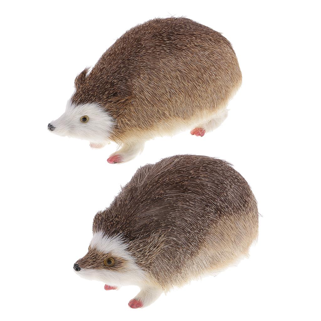 Simulation Hedgehog Model Ornament Home Garden Lawn Statues Decoration Gray